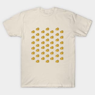 Cheese Lover's Cheese Pattern T-Shirt